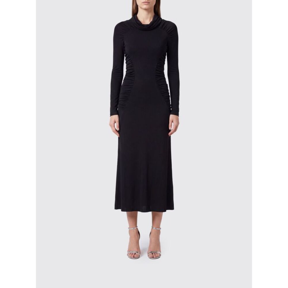 Asymmetric Long-Sleeve Jersey Midi Dress Victoria Victoria Beckham